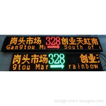 P10 Yellow Color Programmable Bus Moving LED Display (front/rear window)